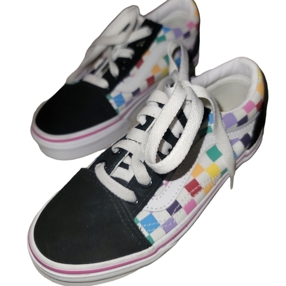 Vans Old Skool Shoes Checkered Sneakers - Picture 1 of 6